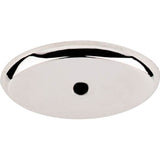 Top Knobs - Aspen II Oval Backplate 1 3/4 Inch Polished Nickel - Polished Nickel