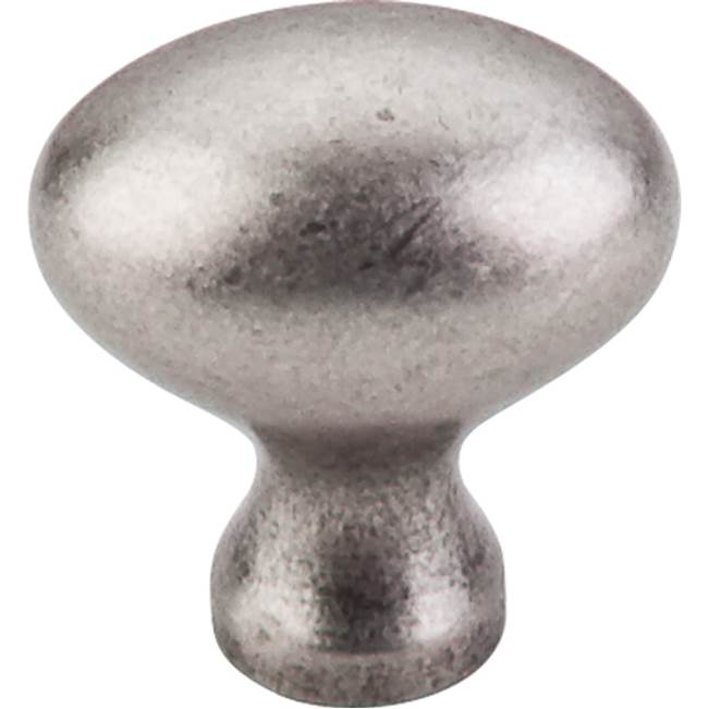 Top Knobs - Egg Knob 1 1/4 Inch Pewter Antique - Pewter Antique