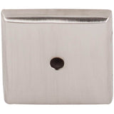 Top Knobs - Aspen II Square Backplate 1 1/4 Inch Brushed Satin Nickel - Brushed Satin Nickel