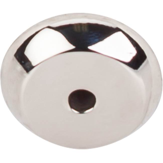 Top Knobs - Aspen II Round Backplate 7/8 Inch Polished Nickel - Polished Nickel