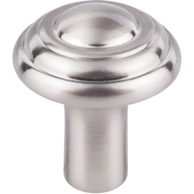 Top Knobs - Aspen II Button Knob 1 1/4 Inch Brushed Satin Nickel - Brushed Satin Nickel