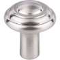 Top Knobs - Aspen II Button Knob 1 1/4 Inch Brushed Satin Nickel - Brushed Satin Nickel
