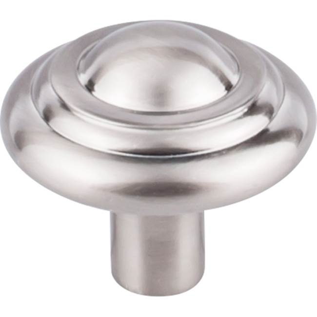 Top Knobs - Aspen II Button Knob 1 3/4 Inch Brushed Satin Nickel - Brushed Satin Nickel