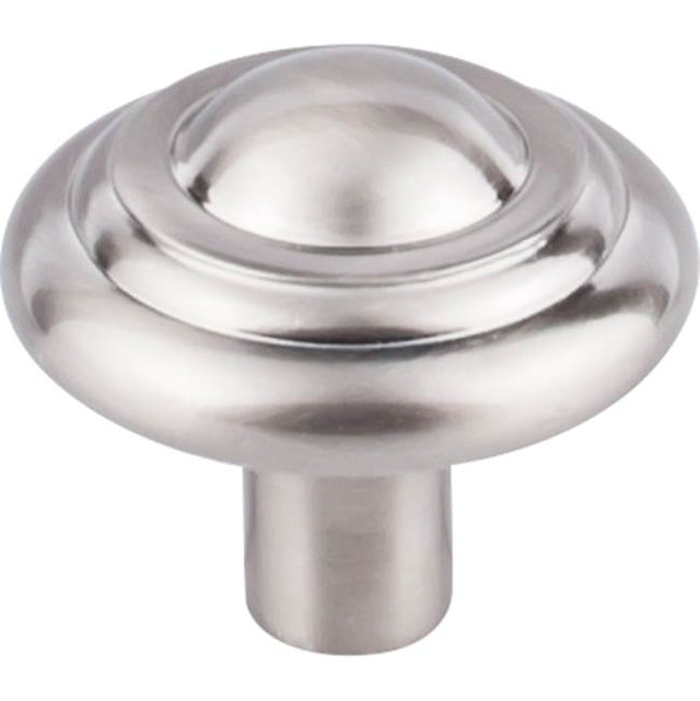 Top Knobs - Aspen II Button Knob 1 3/4 Inch Brushed Satin Nickel - Brushed Satin Nickel