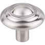 Top Knobs - Aspen II Button Knob 1 3/4 Inch Brushed Satin Nickel - Brushed Satin Nickel