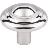 Top Knobs - Aspen II Button Knob 1 3/4 Inch Polished Nickel - Polished Nickel