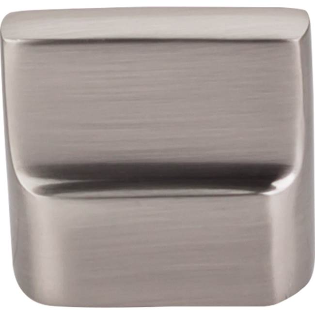 Top Knobs - Aspen II Flat Sided Knob 7/8 Inch (c-c) Brushed Satin Nickel - Brushed Satin Nickel