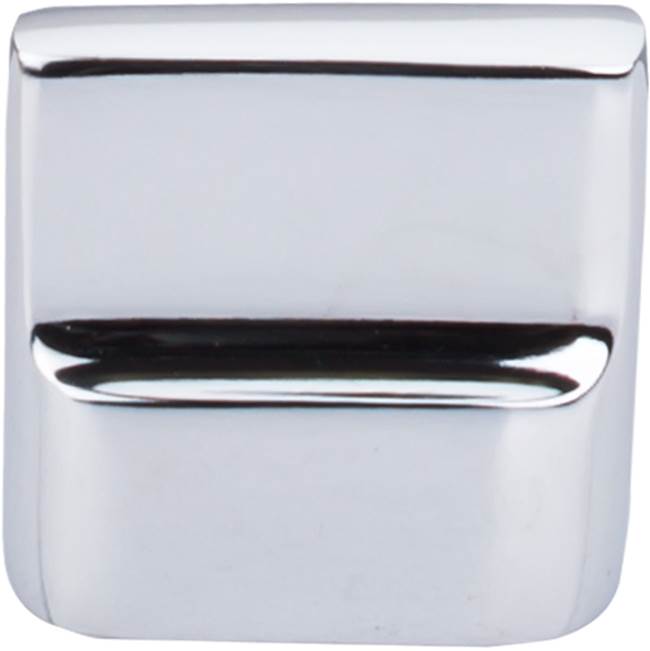 Top Knobs - Aspen II Flat Sided Knob 7/8 Inch (c-c) Polished Chrome - Polished Chrome