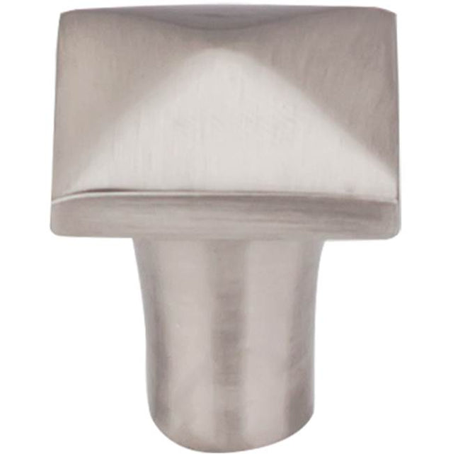Top Knobs - Aspen II Square Knob 7/8 Inch Brushed Satin Nickel - Brushed Satin Nickel
