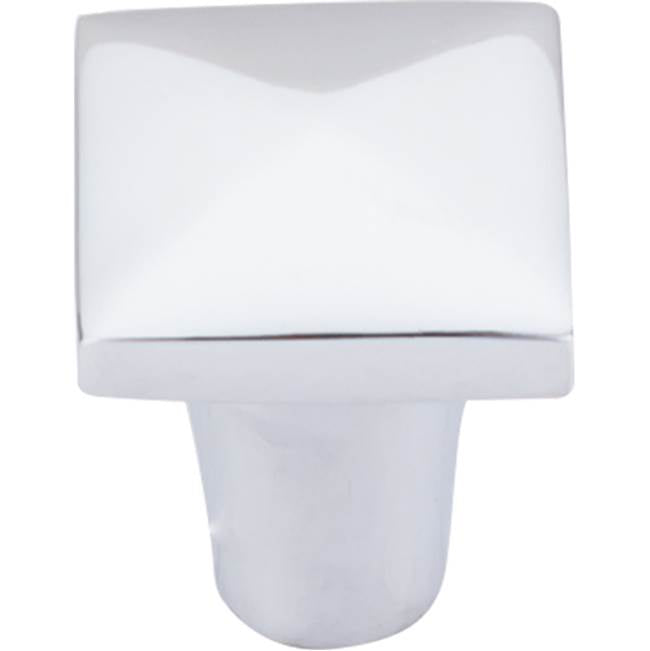 Top Knobs - Aspen II Square Knob 7/8 Inch Polished Chrome - Polished Chrome
