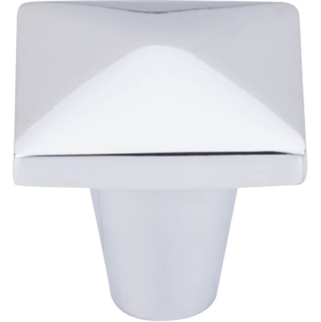 Top Knobs - Aspen II Square Knob 1 1/4 Inch Polished Chrome - Polished Chrome