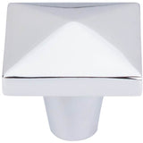 Top Knobs - Aspen II Square Knob 1 1/2 Inch Polished Chrome - Polished Chrome
