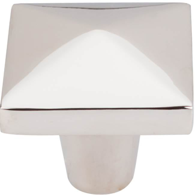 Top Knobs - Aspen II Square Knob 1 1/2 Inch Polished Nickel - Polished Nickel