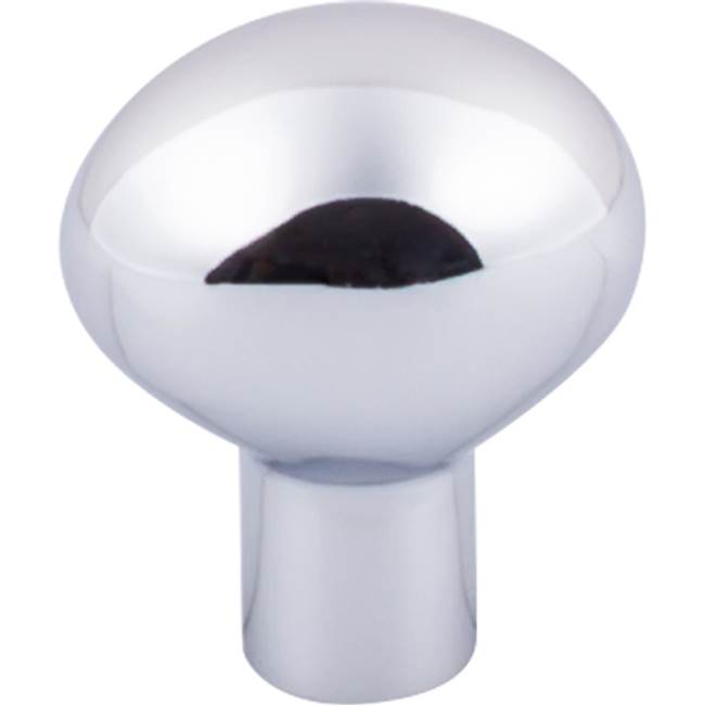 Top Knobs - Aspen II Small Egg Knob 1 3/16 Inch Polished Chrome - Polished Chrome