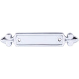 Top Knobs - Dover Backplate 2 1/2 Inch (c-c) Polished Chrome - Polished Chrome