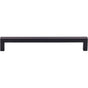 Top Knobs - Square Bar Pull 7 9/16 Inch (c-c) Flat Black - Flat Black