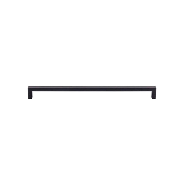 Top Knobs - Square Bar Pull 17 5/8 Inch (c-c) Flat Black - Flat Black