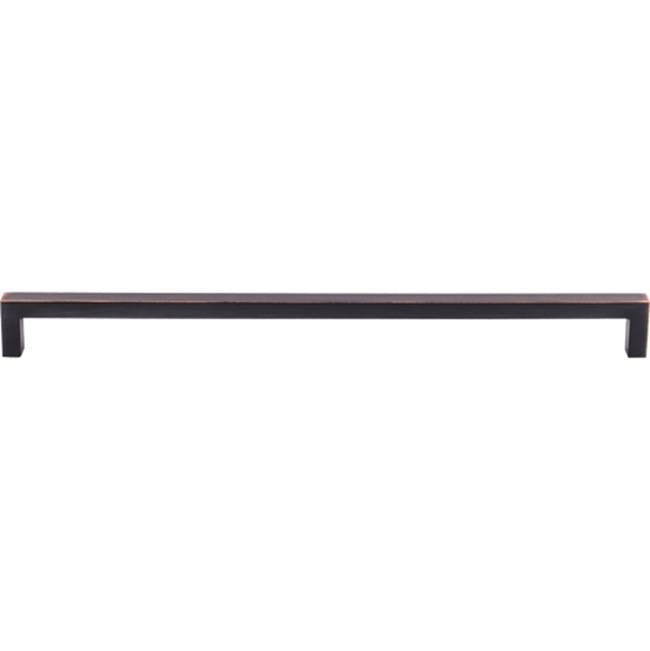 Top Knobs - Square Bar Pull 12 5/8 Inch (c-c) Tuscan Bronze - Tuscan Bronze
