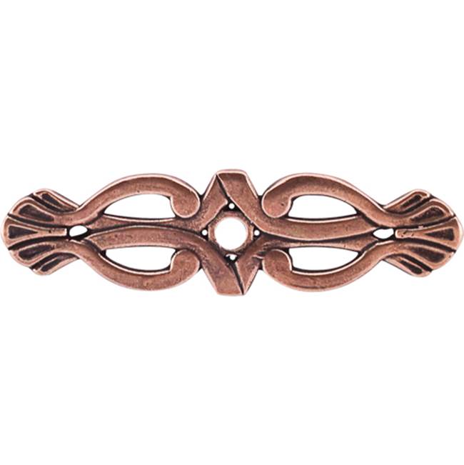 Top Knobs - Newton Backplate 3 3/16 Inch Old English Copper - Old English Copper