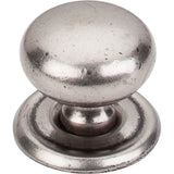 Top Knobs - Victoria Knob 1 1/4 Inch w/Backplate Pewter Antique - Pewter Antique