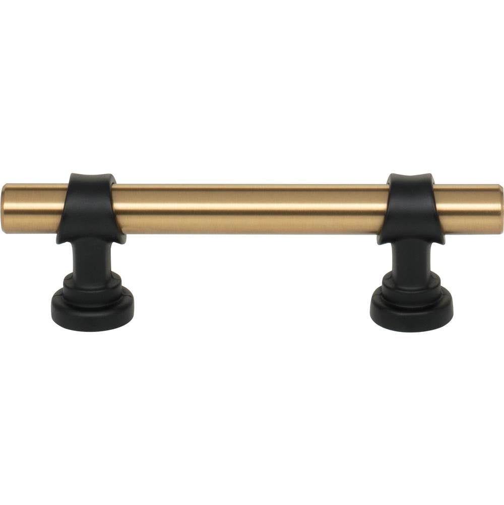 Top Knobs - Bit Pull 3 Inch (c-c) Honey Bronze and Flat Black
