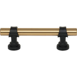 Top Knobs - Bit Pull 3 Inch (c-c) Honey Bronze and Flat Black