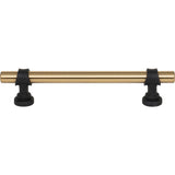 Top Knobs - Bit Pull 5 1/16 Inch (c-c) Honey Bronze and Flat Black