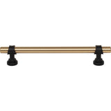 Top Knobs - Bit Pull 6 5/16 Inch (c-c) Honey Bronze and Flat Black