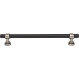 Top Knobs - Bit Pull 7 9/16 Inch (c-c) Flat Black and Pewter Antique