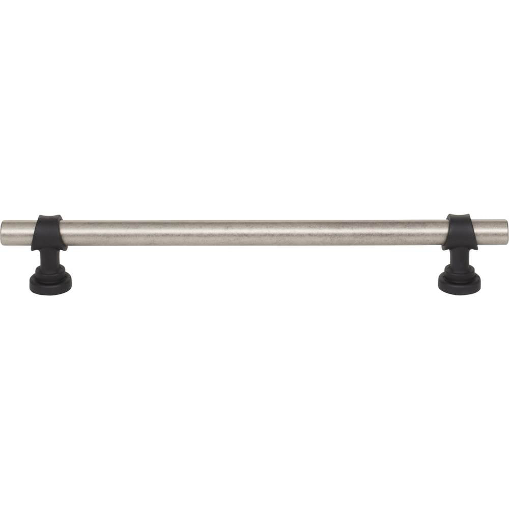 Top Knobs - Bit Pull 7 9/16 Inch (c-c) Pewter Antique and Flat Black