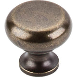 Top Knobs - Flat Faced Knob 1 1/4 Inch German Bronze - German Bronze
