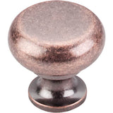 Top Knobs - Flat Faced Knob 1 1/4 Inch Antique Copper - Antique Copper