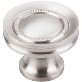Top Knobs - Button Faced Knob 1 1/4 Inch Brushed Satin Nickel - Brushed Satin Nickel