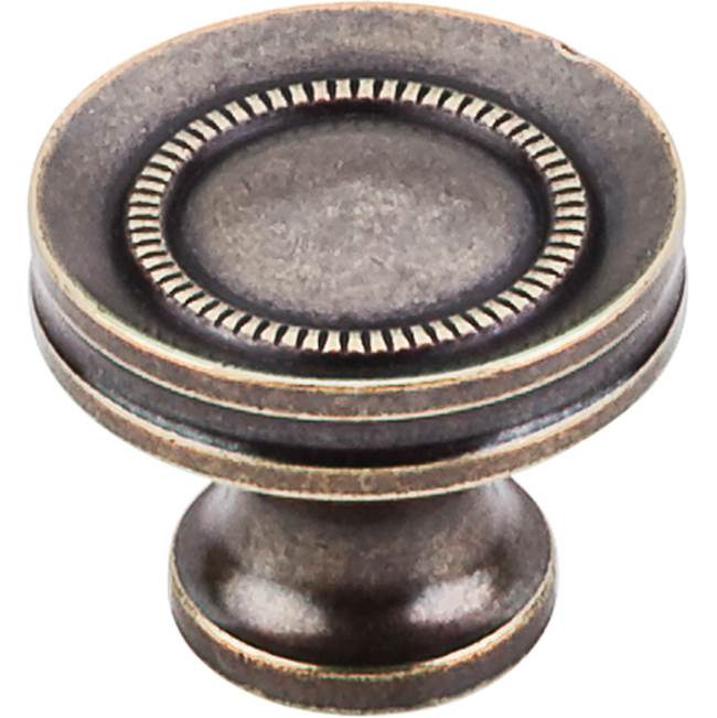 Top Knobs - Button Faced Knob 1 1/4 Inch German Bronze - German Bronze