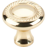 Top Knobs - Swirl Cut Knob 1 1/4 Inch Polished Brass - Polished Brass