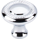 Top Knobs - Swirl Cut Knob 1 1/4 Inch Polished Chrome - Polished Chrome