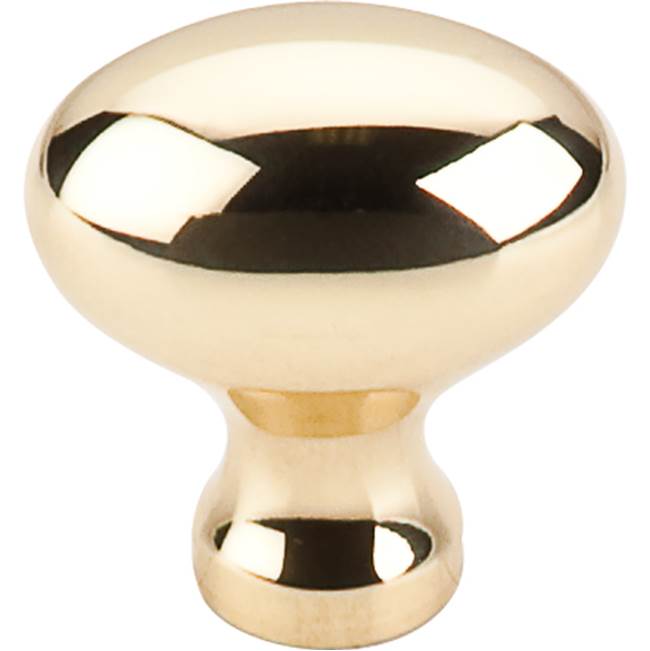 Top Knobs - Egg Knob 1 1/4 Inch Polished Brass - Polished Brass