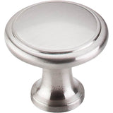 Top Knobs - Ringed Knob 1 1/8 Inch Brushed Satin Nickel - Brushed Satin Nickel