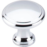 Top Knobs - Ringed Knob 1 1/8 Inch Polished Chrome - Polished Chrome