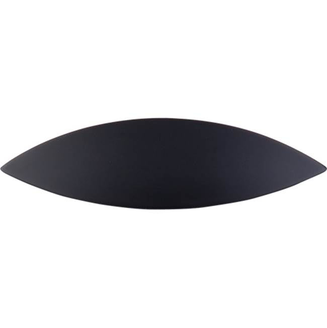 Top Knobs - Eyebrow Cup Pull 2 1/2 Inch (c-c) Flat Black - Flat Black