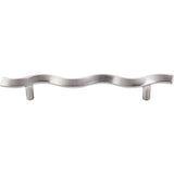 Top Knobs - Wave Pull 5 1/16 Inch (c-c) Brushed Satin Nickel - Brushed Satin Nickel