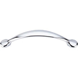 Top Knobs - Honeyman Pull 5 1/16 Inch (c-c) Polished Chrome - Polished Chrome