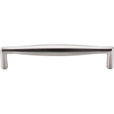 Top Knobs - Flute Pull 5 1/16 Inch (c-c) Brushed Satin Nickel - Brushed Satin Nickel