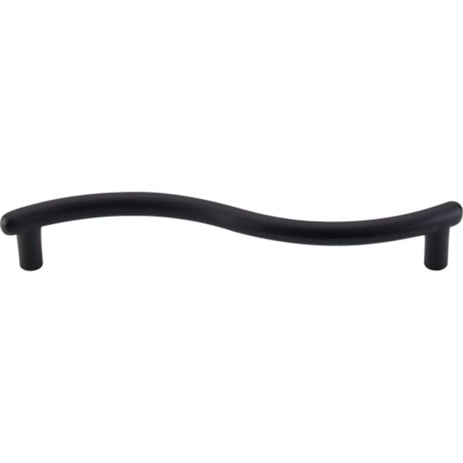 Top Knobs - Spiral Pull 5 1/16 Inch (c-c) Flat Black - Flat Black