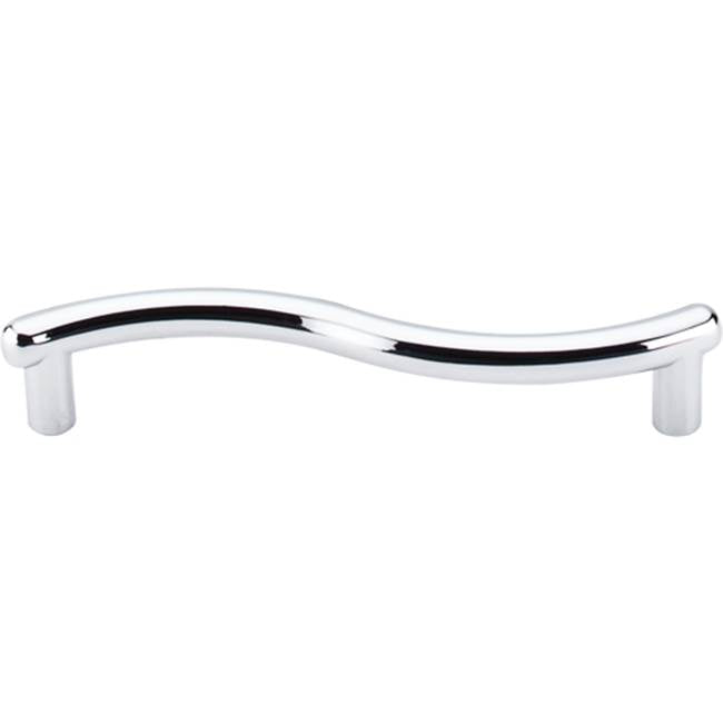 Top Knobs - Spiral Pull 3 3/4 Inch (c-c) Polished Chrome - Polished Chrome