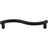 Top Knobs - Spiral Pull 3 3/4 Inch (c-c) Flat Black - Flat Black