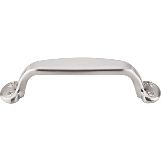 Top Knobs - Trunk Pull 3 3/4 Inch (c-c) Brushed Satin Nickel - Brushed Satin Nickel