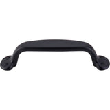 Top Knobs - Trunk Pull 3 3/4 Inch (c-c) Flat Black - Flat Black