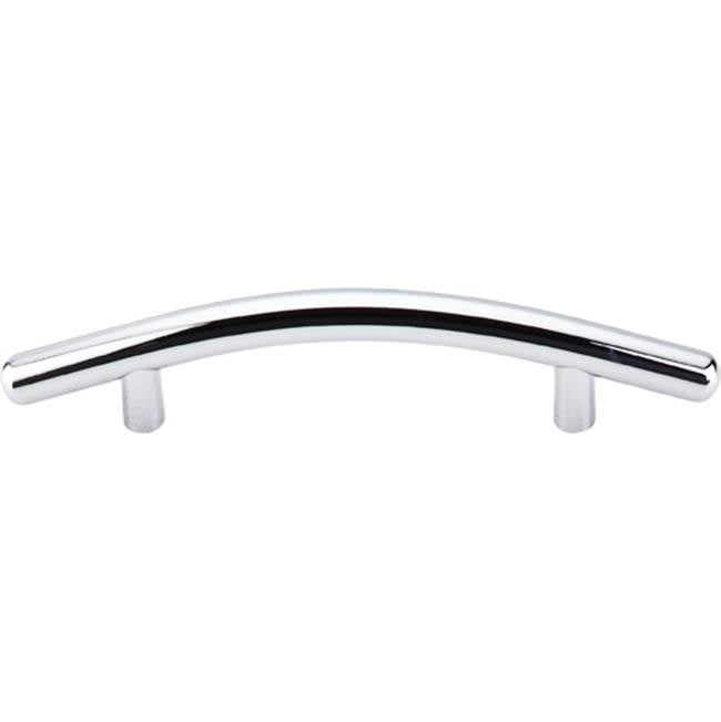 Top Knobs - Curved Bar Pull 3 3/4 Inch (c-c) Polished Chrome - Polished Chrome