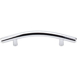 Top Knobs - Curved Bar Pull 3 3/4 Inch (c-c) Polished Chrome - Polished Chrome